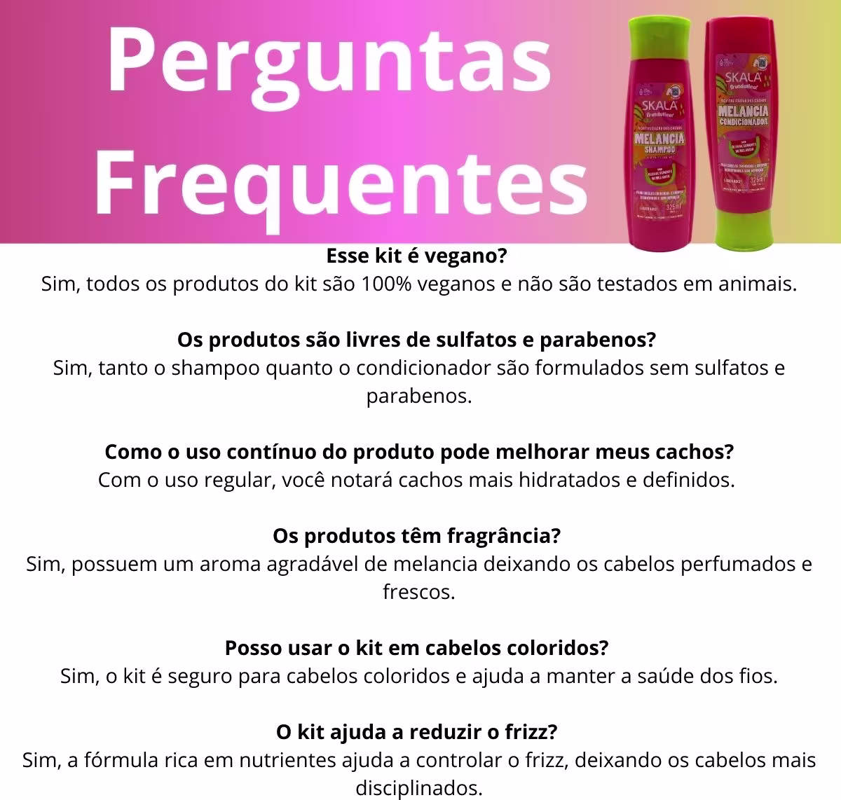 Kit Skala Melancia Dupla de Tratamento, 2 produtos.