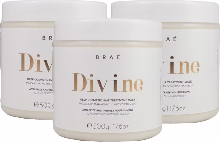 Kit Braé Divine Máscaras com 3 Unidades