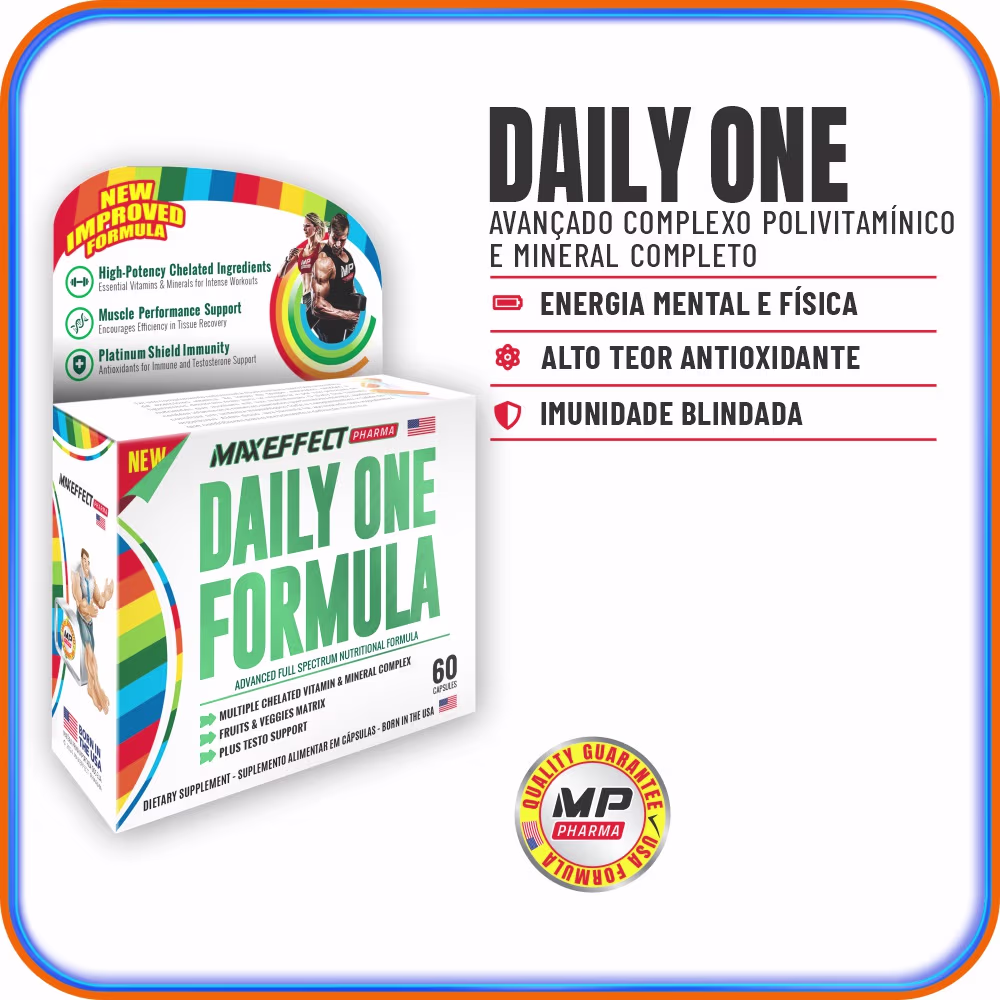 Suplemento Alimentar MAXEFFECT Daily One Formula, 60 Tabletes.