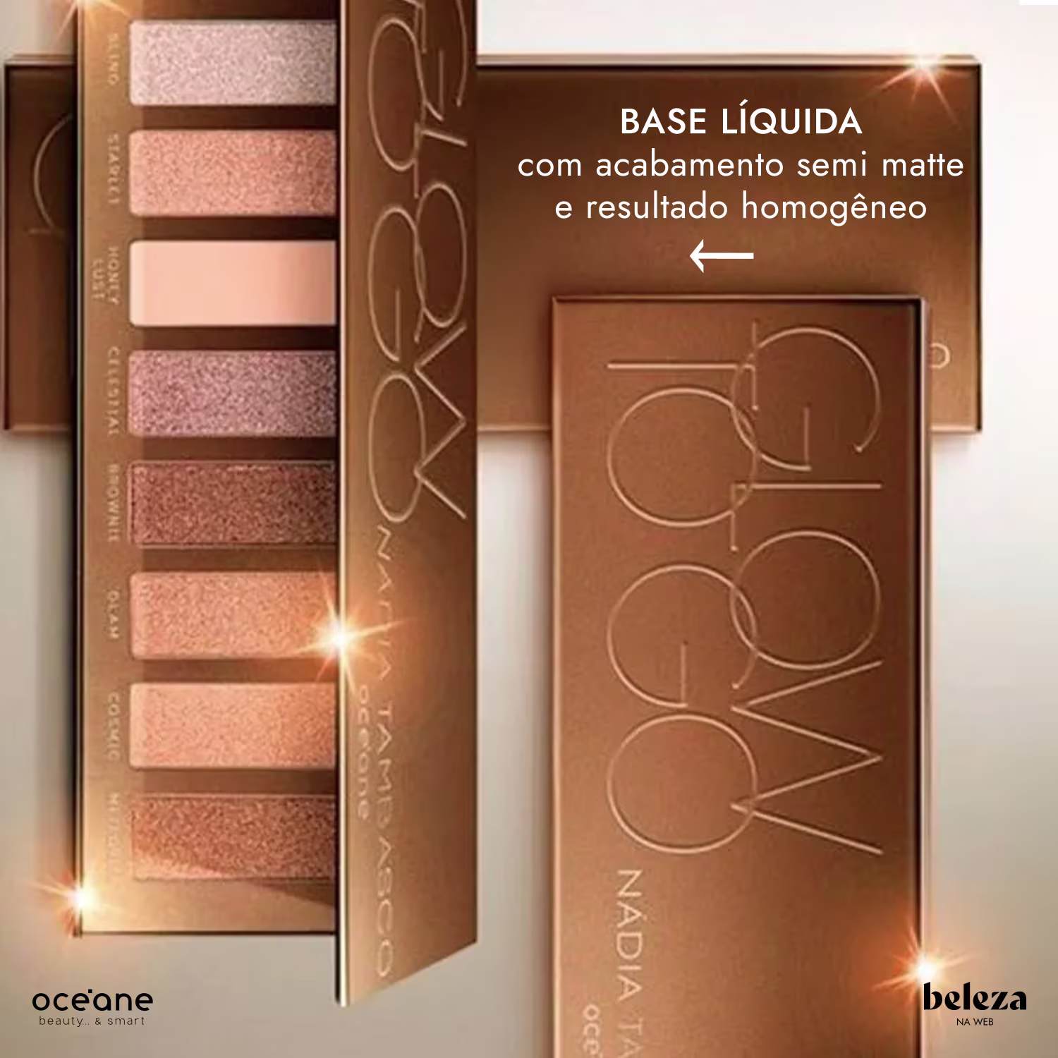 BASE LÍQUIDA com acabamento semi matte e resultado homogêneo