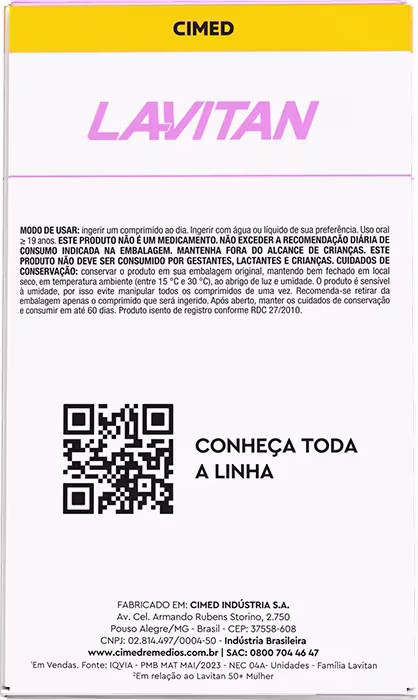 QR CODE Conheça toda a linha Lavitan