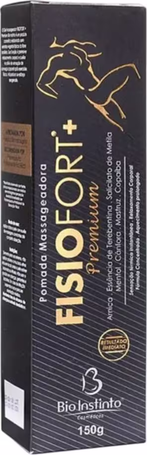 Pomada Massageadora Relaxante Bio Instinto FisioFort+ Premium, 150g.
