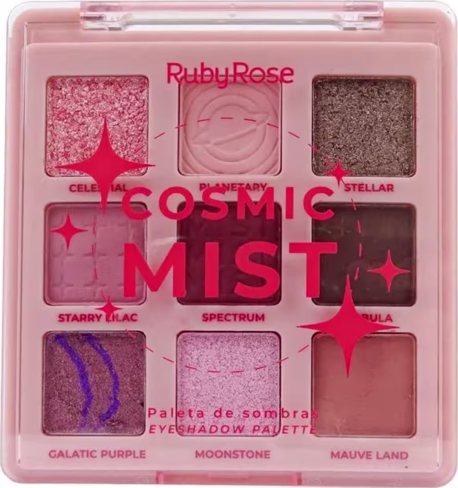 PALETA DE SOMBRAS COSMIC MIST RUBY ROSE