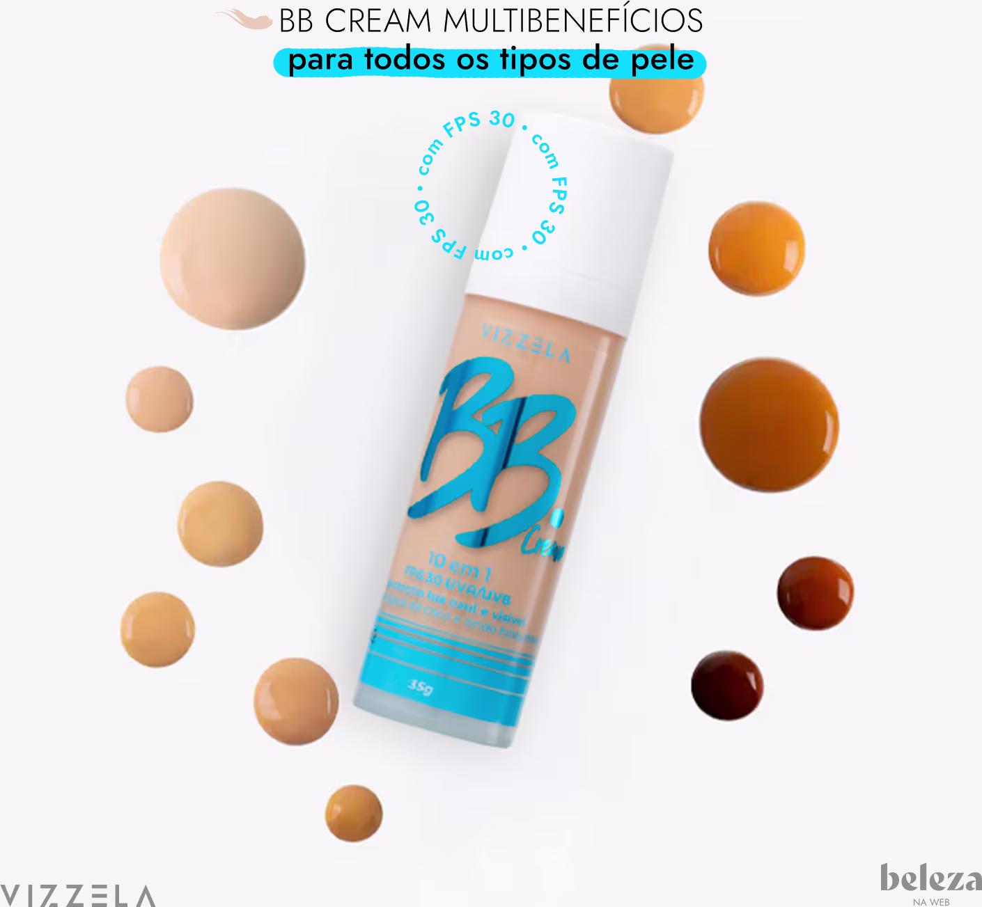 BB CREAM MULTIBENEFÍCIOS para todos os tipos de pele.