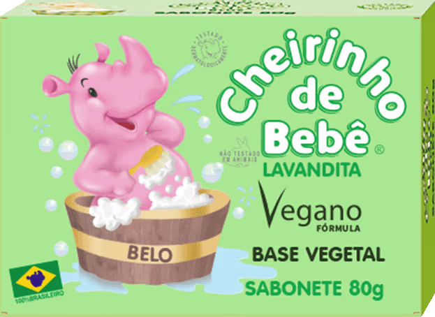 Sabonete em Barra Glicerina Lavandita, da marca Cheirinho de Bebê.