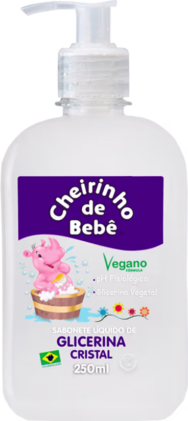 Sabonete Líquido Glicerina Cristal, da marca Cheirinho de Bebê.