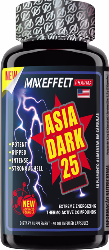 Suplemento Alimentar MAXEFFECT Asia Dark, 60 Cápsulas.