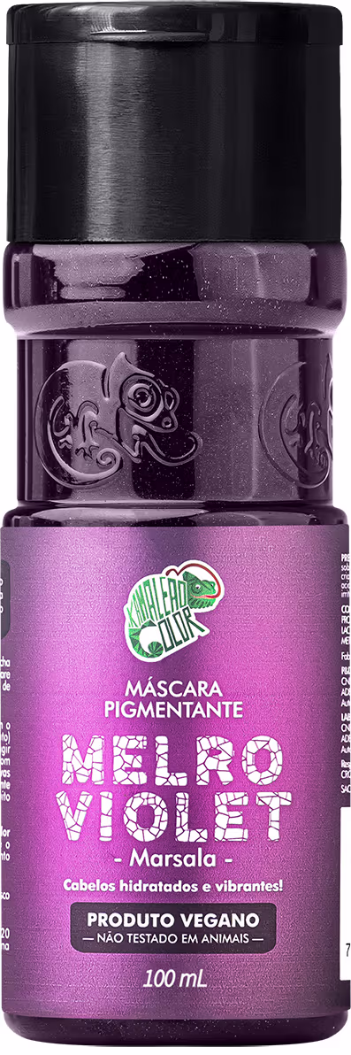 Máscara Pigmentante Kamaleão Color Melro Violet, 100ml.