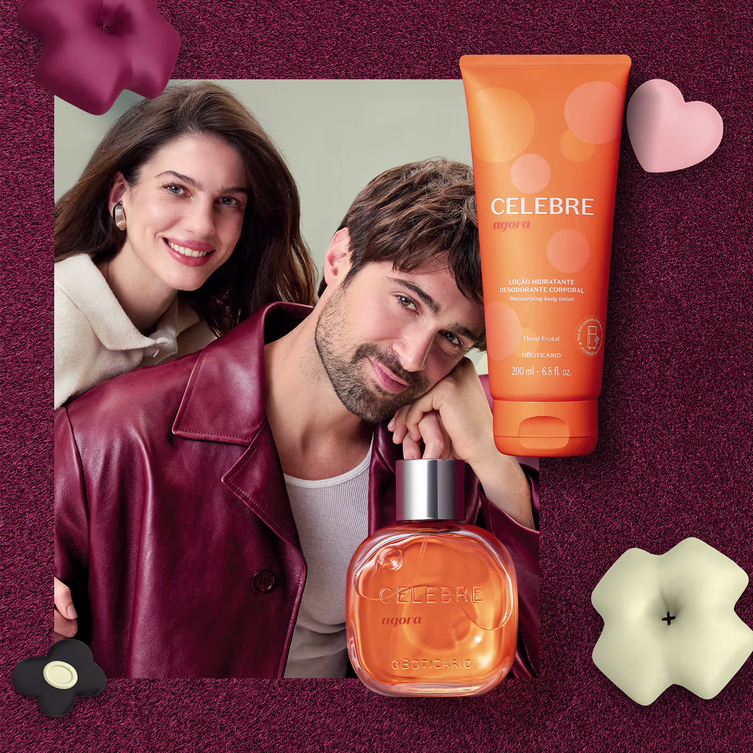 Conjunto Celebre Agora o Boticário Feminino Duo, 2 produtos.