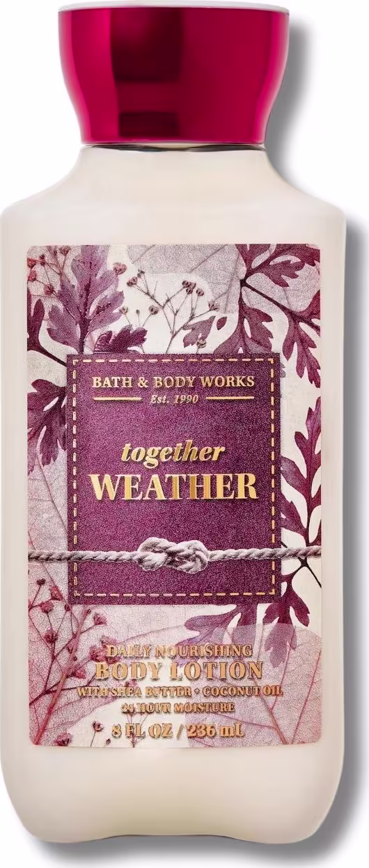 Hidratante corporal Together Weather, da marca Bath & Body Works