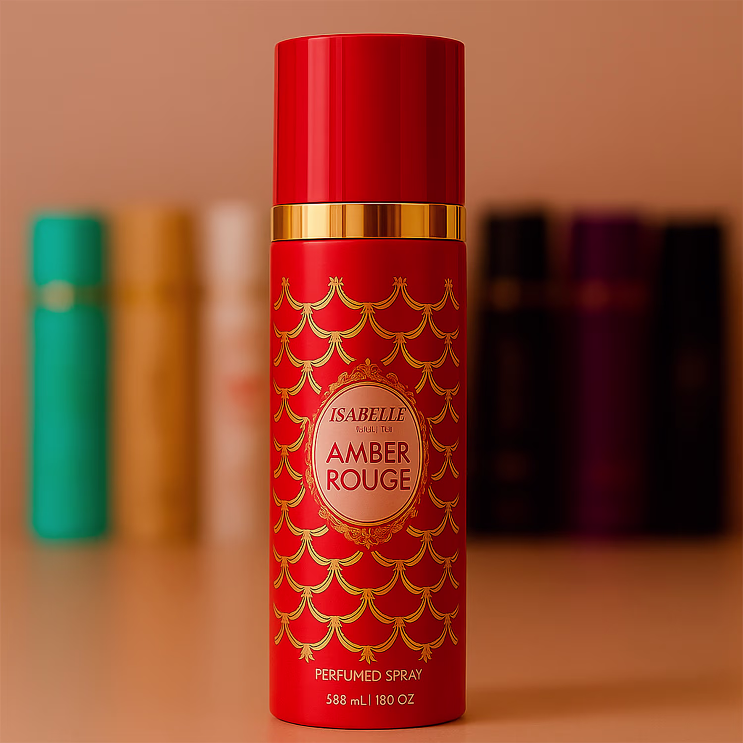 Body Splash Isabelle La Belle Amber Rouge, 300ml.