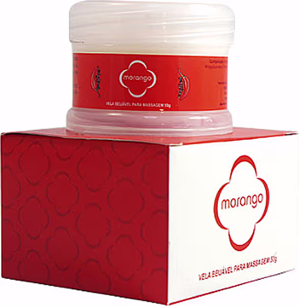 Vela para massagem Beijável aroma Morango 50G - Chillies