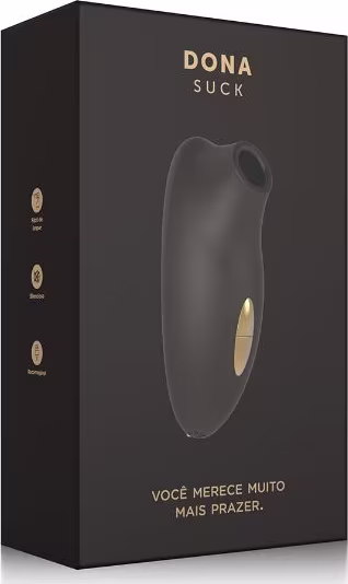 Caixa do Estimulador de Clitóris Recarregável Dona Suck