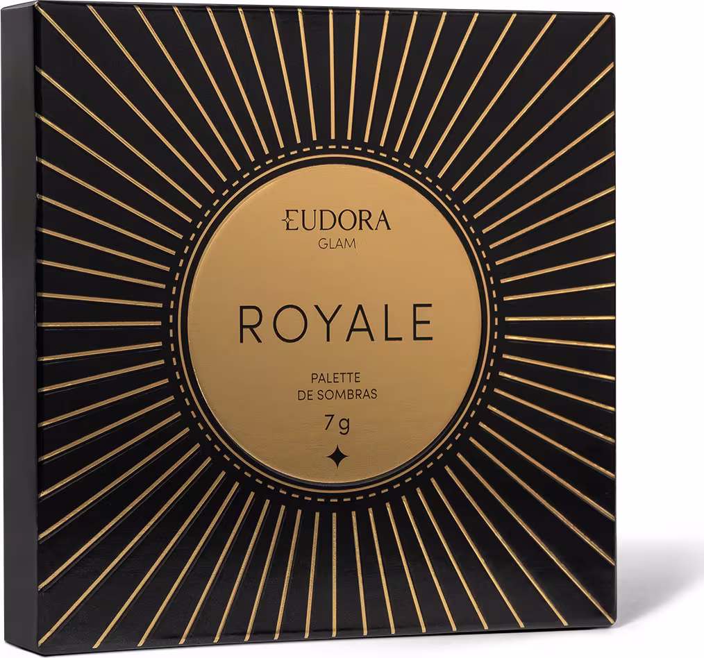 Caixa da Paleta de Sombras Eudora Glam Royale