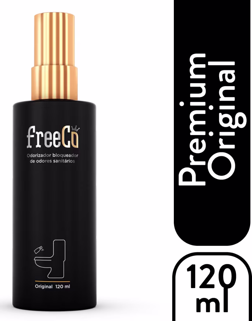 Bloqueador de Odores Sanitários FreeCô Premium, 120ml.