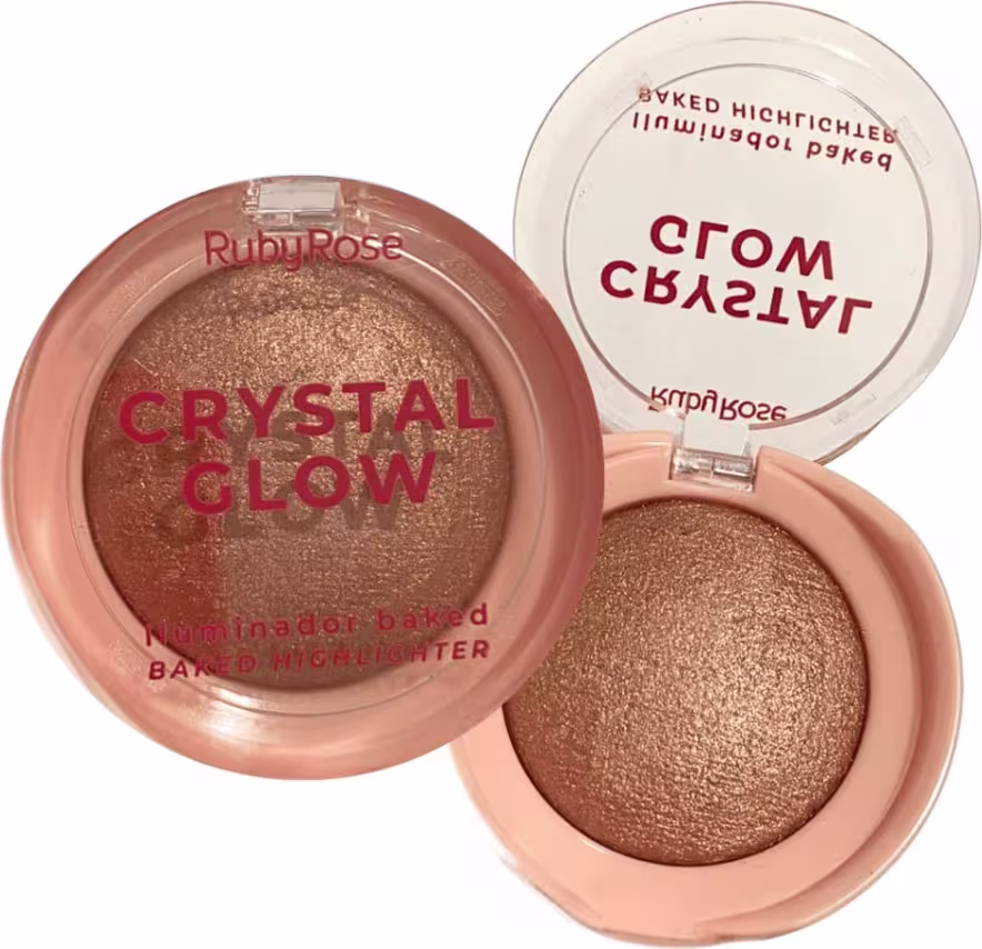 Crystal Glow Iluminador Baked - Ruby Rose - Bronze Bliss