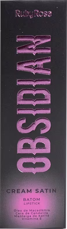 Batom Ruby Rose Obsidian Cream Satin 3,5g