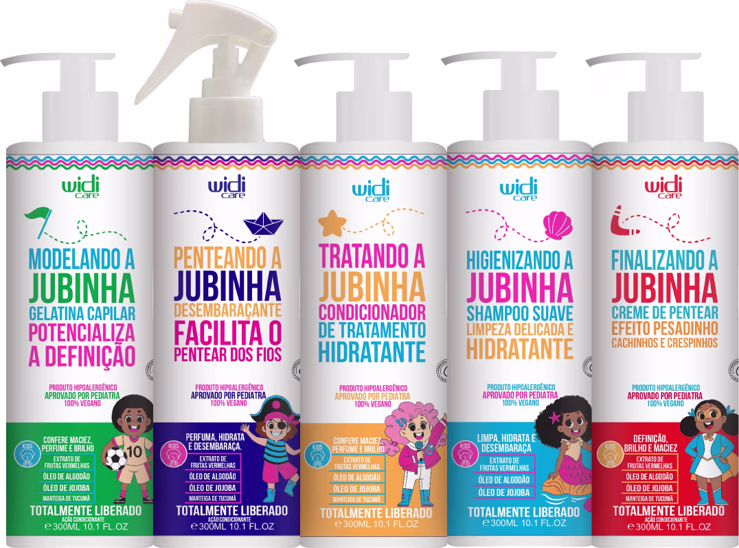 Kit Widi Care Jubinha Quinteto, 5 produtos.