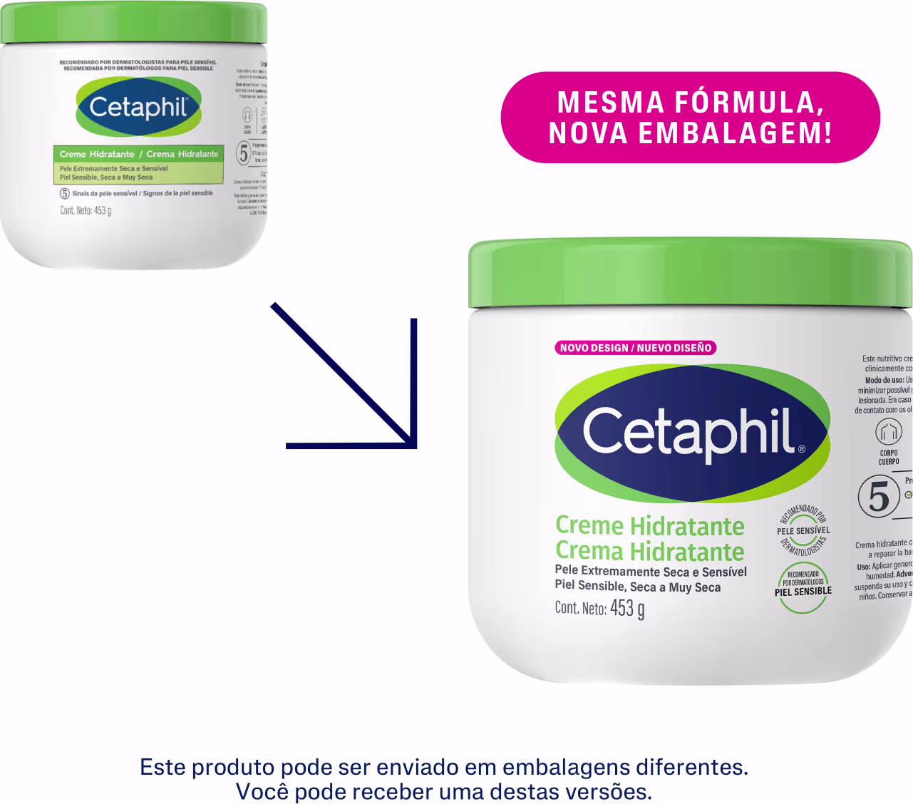 Creme Hidratante Cetaphil - Mesma fórmula, nova embalagem