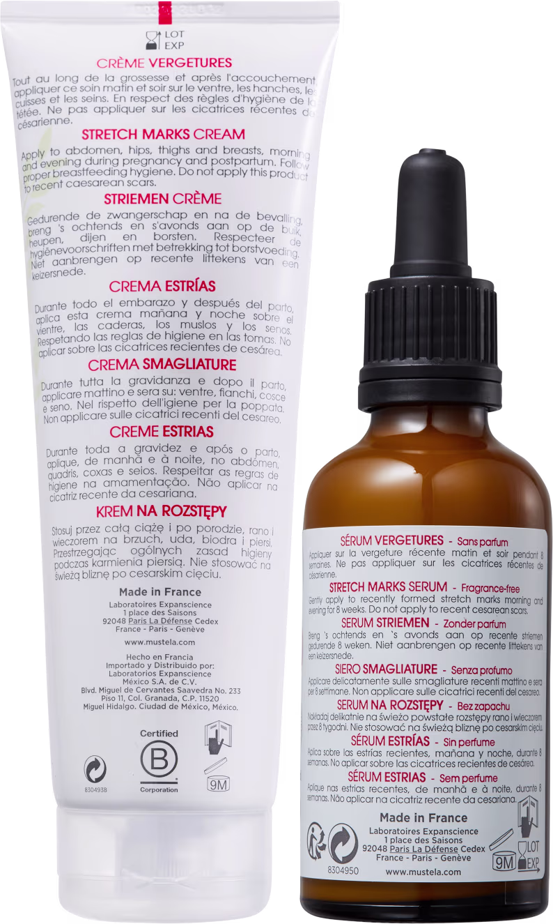 Verso dos produtos.