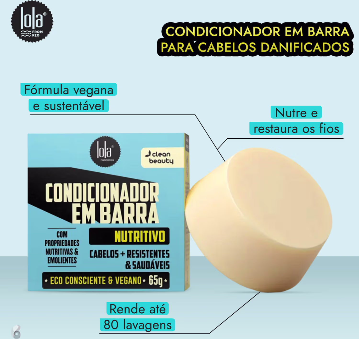 Kit Lola From Rio Power Treatment, 4 produtos.