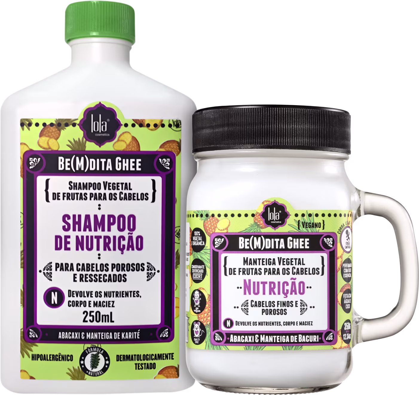 Kit Lola From Rio Be(M)dita Ghee Nutrição Basic Duo, 2 produtos.