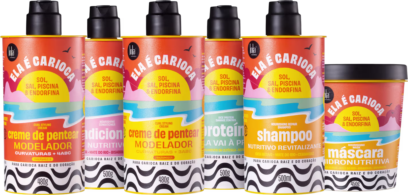 Kit Lola From Rio Ela é Carioca Sol, Sal, Piscina & Endorfina Sexteto, 6 produtos.