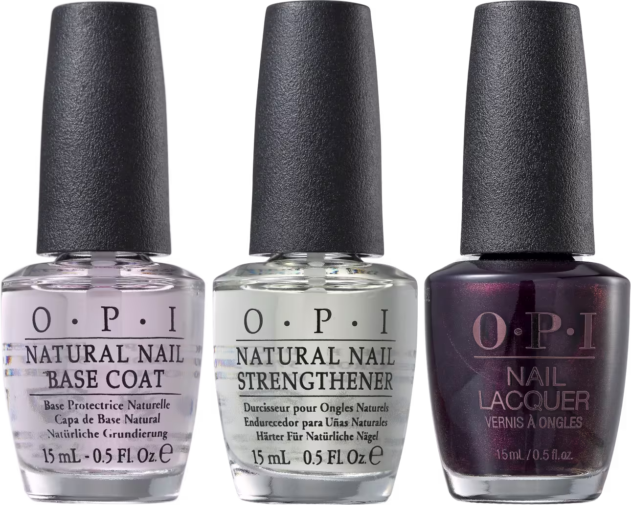 Kit OPI NTT Trio Black Cherry Chutney, 3 produtos.