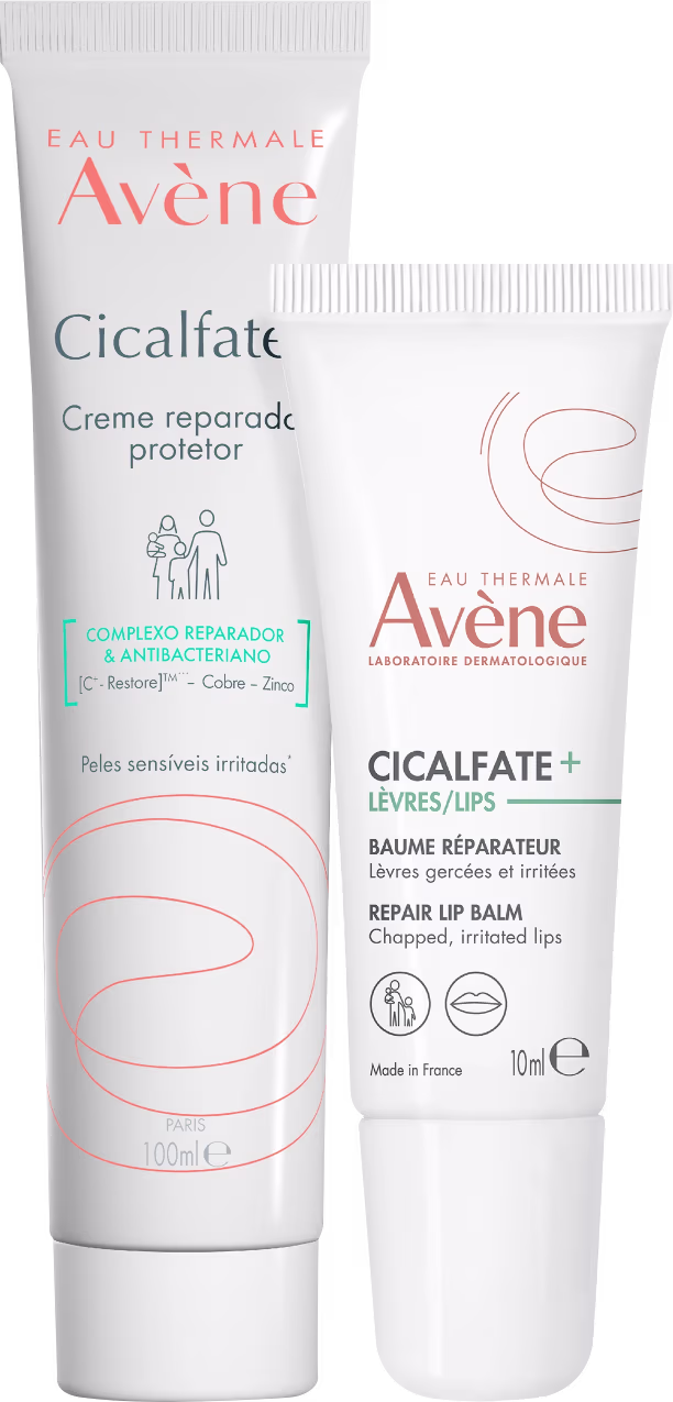 Kit Avène Cicalfate+ Dupla Ação, 2 produtos.