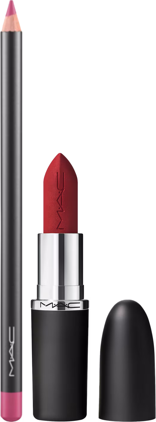 Kit M·A·C MACximal Chili + Lip Pencil Soar, 2 produtos.