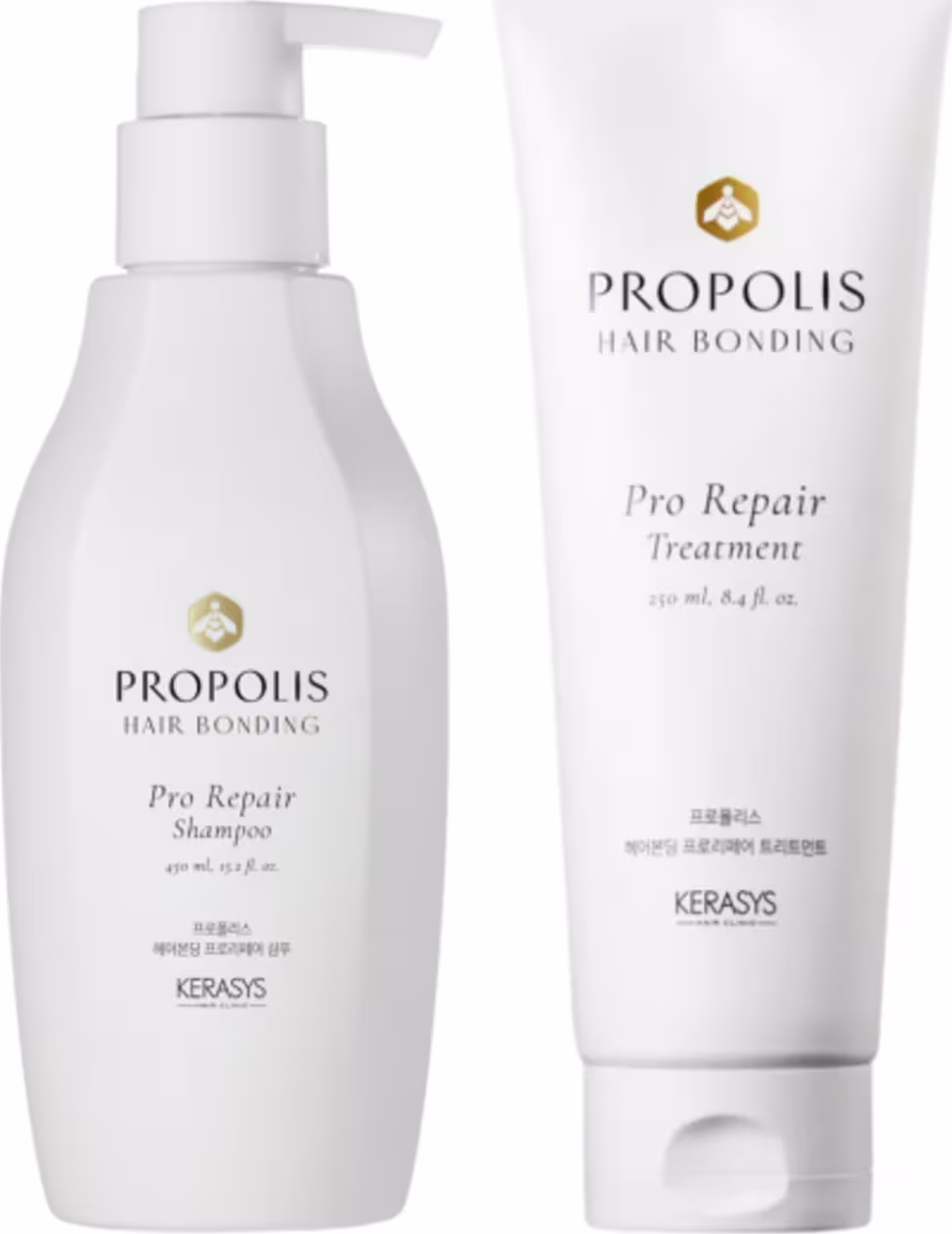 Kit Kerasys Propolis Hair Bonding Pro Repair Duo Care, 2 produtos.