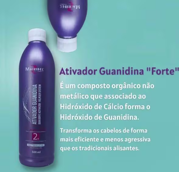 Relaxamento Capilar Mairibel Ativador Guanidina Forte, 500ml.
