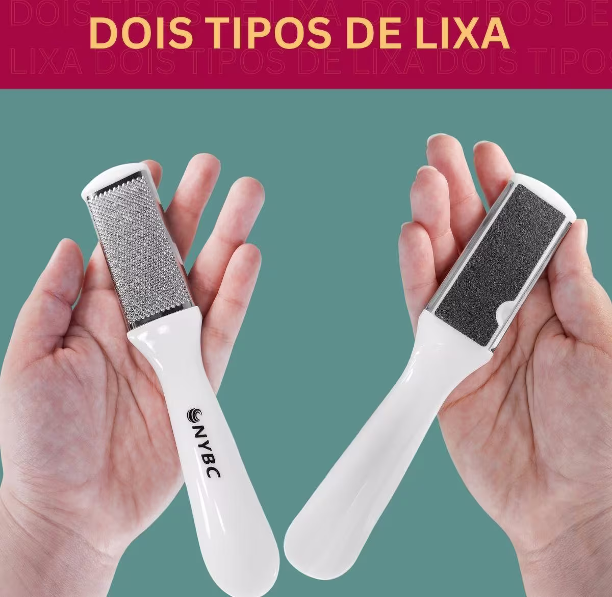 Kit NYBC Beauty Lixa para Calos Inox, 10 unidades.