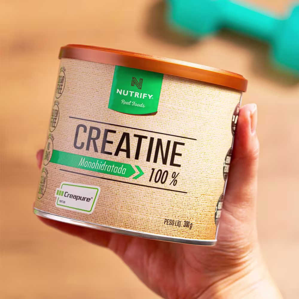 Suplemento Alimentar em Pó Nutrify Creatine Monohidratada 100% 300g.