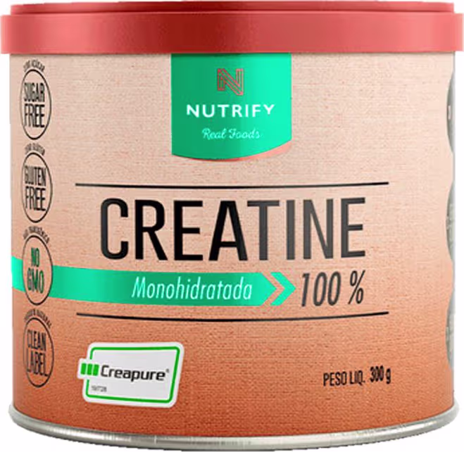 Suplemento Alimentar em Pó Nutrify Creatine Monohidratada 100% 300g.