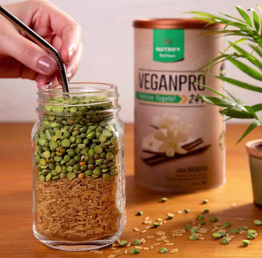 Suplemento Alimentar em Pó Nutrify VeganPro Proteína Vegetal 24g Baunilha 450g.