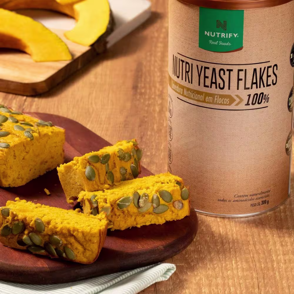 Suplemento Alimentar Nutrify Nutri Yeast Flakes Levedura Nutricional em Flocos 100% 300g.