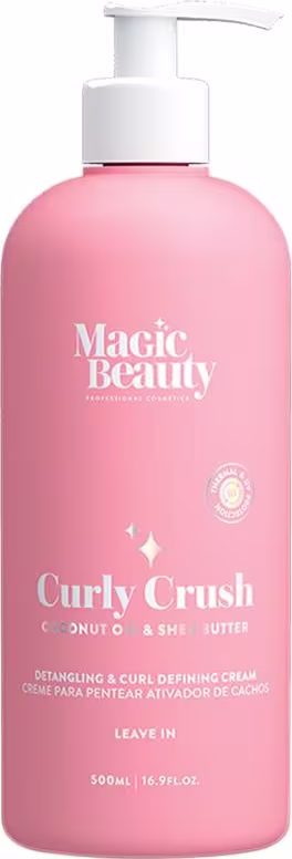 Magic Beauty Curly Crush Creme para Pentear e Ativador de Cachos 500ml