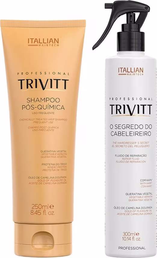 Kit Itallian Hairtech Professional Trivitt Duo Reconstrutor, 2 produtos.