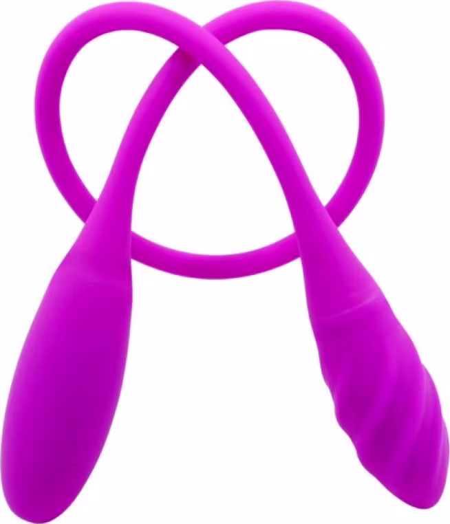 Vibrador de Ponta Dupla Pretty Love Snaky Vibe, 1 produto.