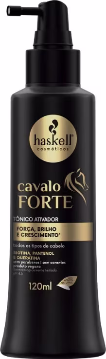Tônico capilar Cavalo Forte da marca Haskell.