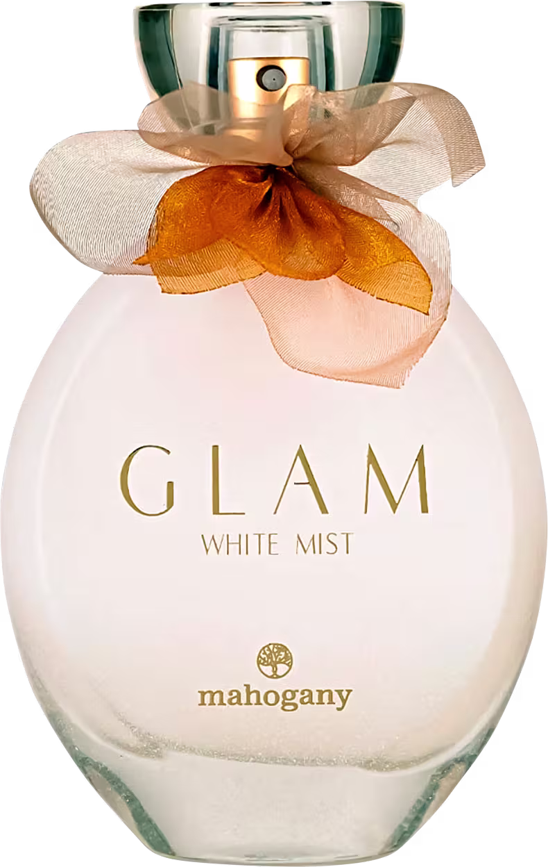 Desodorante Colônia Feminino Glam White Mist Mahogany, 100ml.