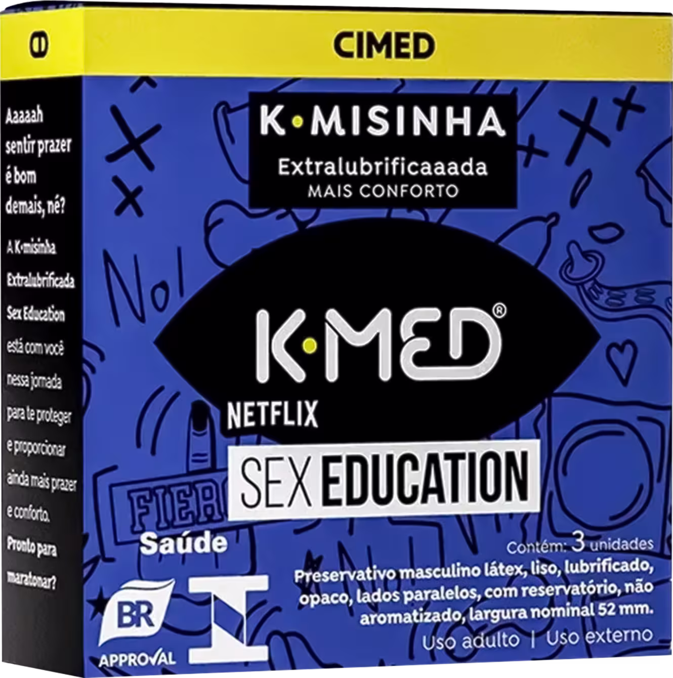 Camisinha K-Med K-Misinha Sex Education 3 unidades