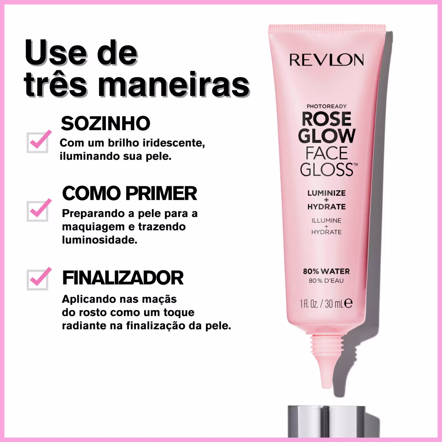 Use de 3 maneiras, sozinho, como primer ou como finalizador.