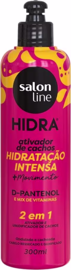 Ativador de Cachos Salon Line Hidra Hidratação Intensa 2 em 1. Volumetria de 300ml.