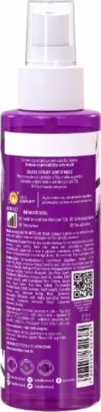 Óleo Spray Capilar Salon Line Meu Liso Antifrizz. Volumetria de 120ml.
