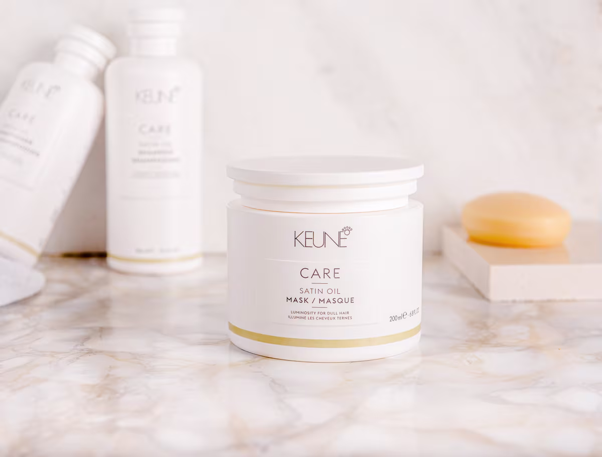 Kit Keune Care Satin Oil Lumi Coat Duo Care, 2 produtos.