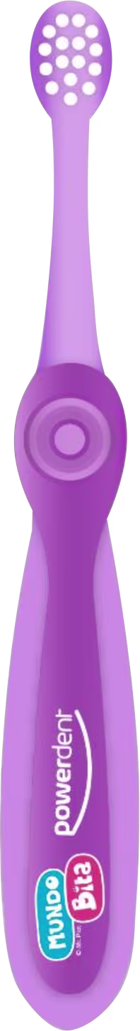 Escova de Dente Infantil Powerdent Mundo Bita 0-3 Anos Extra Macia, 1 produto.