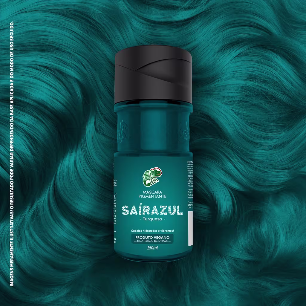Máscara Pigmentante Capilar Kamaleão Color Saírazul, 150ml.