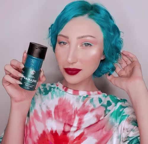 Máscara Pigmentante Capilar Kamaleão Color Saírazul, 150ml.